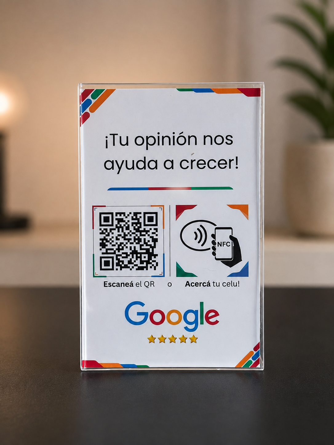 Google Reseñas QR + NFC