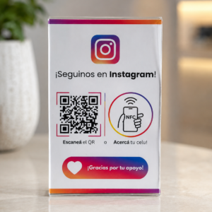 Instagram QR + NFC