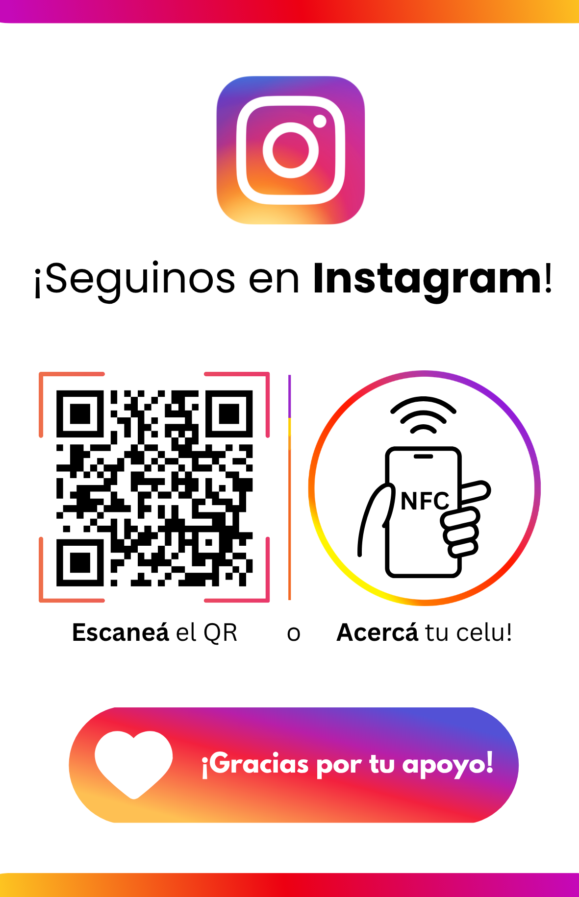 Instagram QR + NFC - Imagen 2