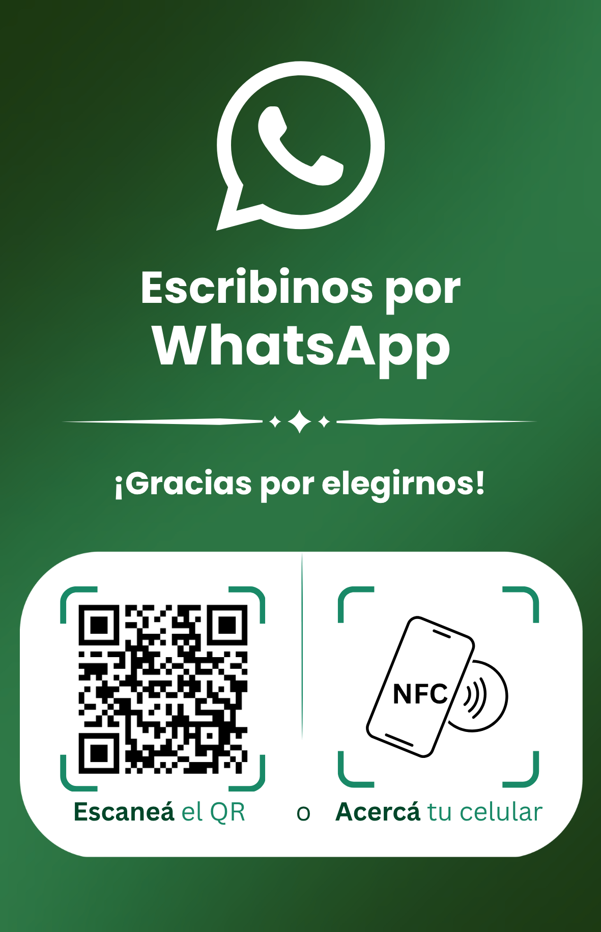 WhatsApp QR + NFC - Imagen 2